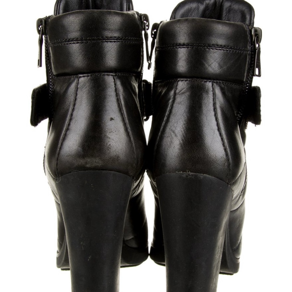 Prada Black Lace Up Boots with Rugged Soles - Picture 4 of 5